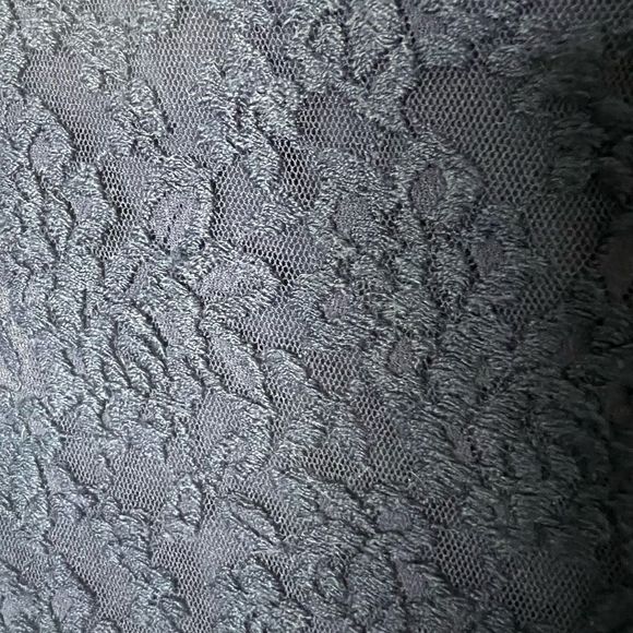 Alice + Olivia Blue Sleeveless Textured Floral Full Length Maxi Dress Size 4 - Picture 3 of 16